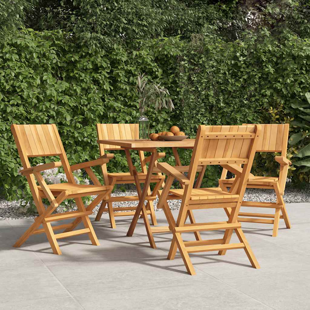 Hopfällbara Trädgårdsstolar 2 St 47X61X90 Cm Massiv Teak