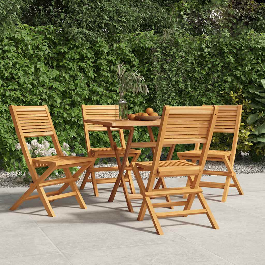 Hopfällbara Trädgårdsstolar 2 St 55X62X90 Cm Massiv Teak