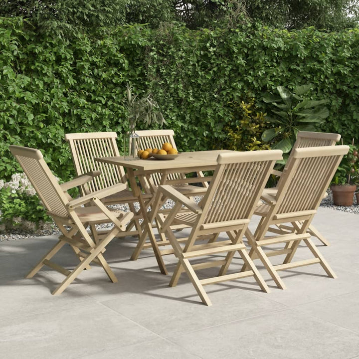 Hopfällbara Trädgårdsstolar 2 St Grå 56X61X89 Cm Massiv Teak