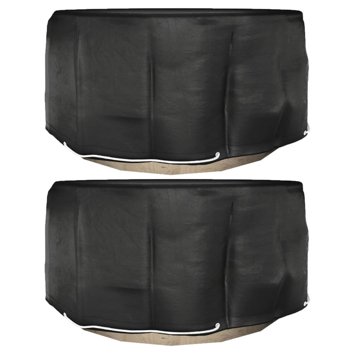 Överdrag För Trädgårdsmöbler 2 St 10 Öljetter Ø260X90 Cm Rund