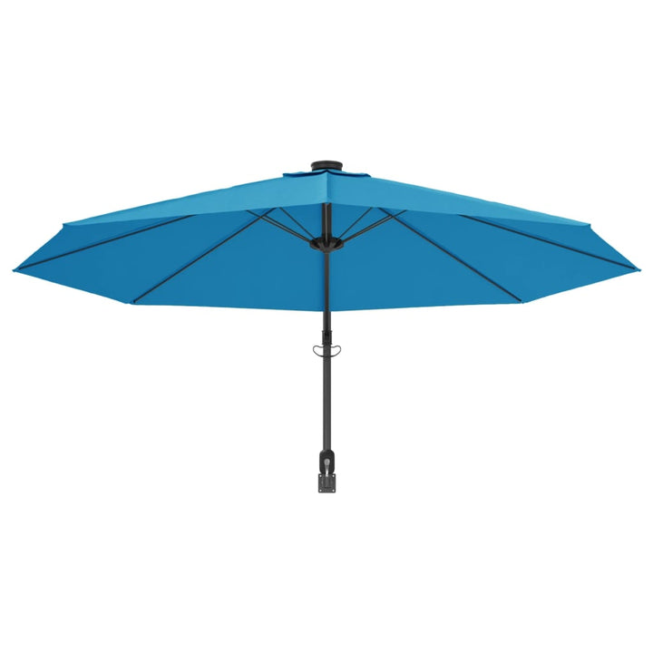 Väggmonterat Parasoll Med Led-Lampor Havs 290 Cm