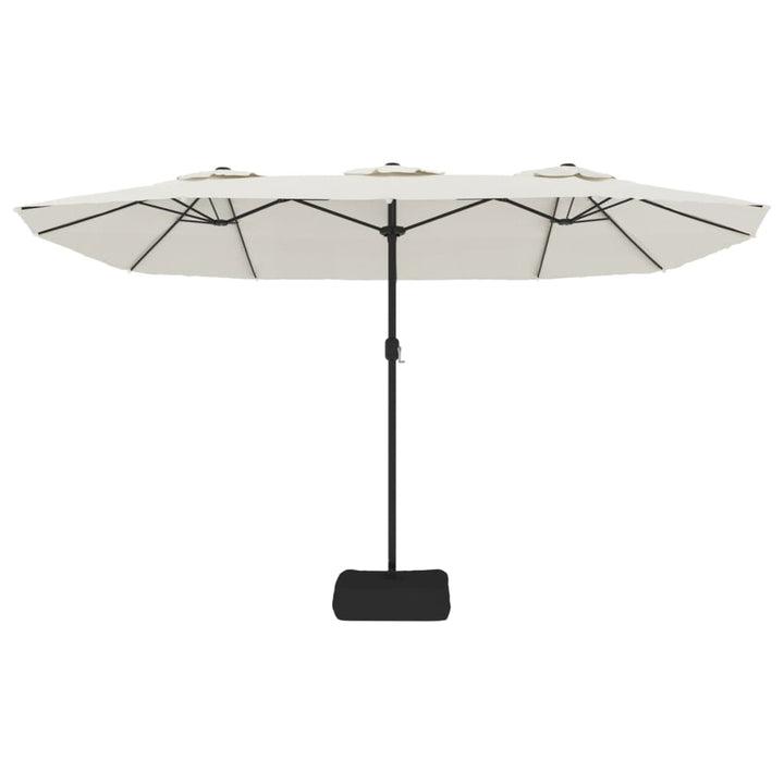 Parasoll Dubbelt Sand 449X265 Cm