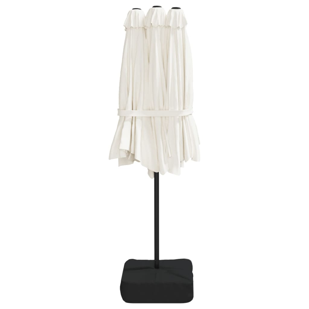 Parasoll Dubbelt Sand 449X265 Cm