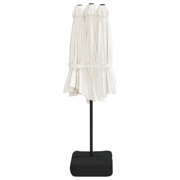 Parasoll Dubbelt Sand 449X265 Cm
