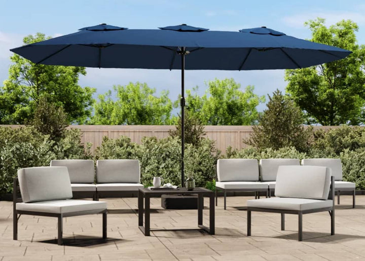 Parasoll Dubbelt Sand 449X265 Cm