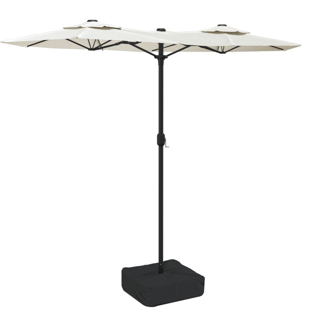 Trädgårdsparasoll Dubbelt Sand 316X145 Cm