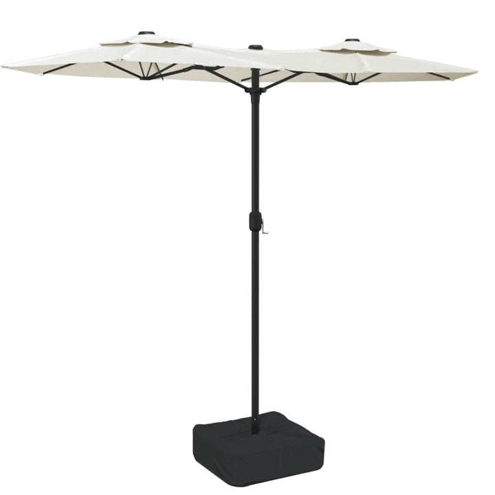 Trädgårdsparasoll Dubbelt Sand 316X145 Cm