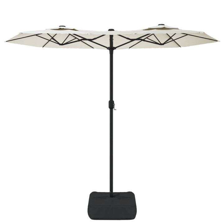 Trädgårdsparasoll Dubbelt Sand 316X145 Cm