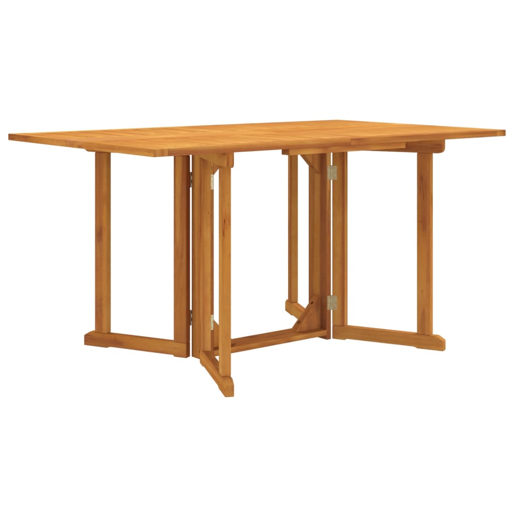 Hopfällbart Trädgårdsbord Massiv Teak