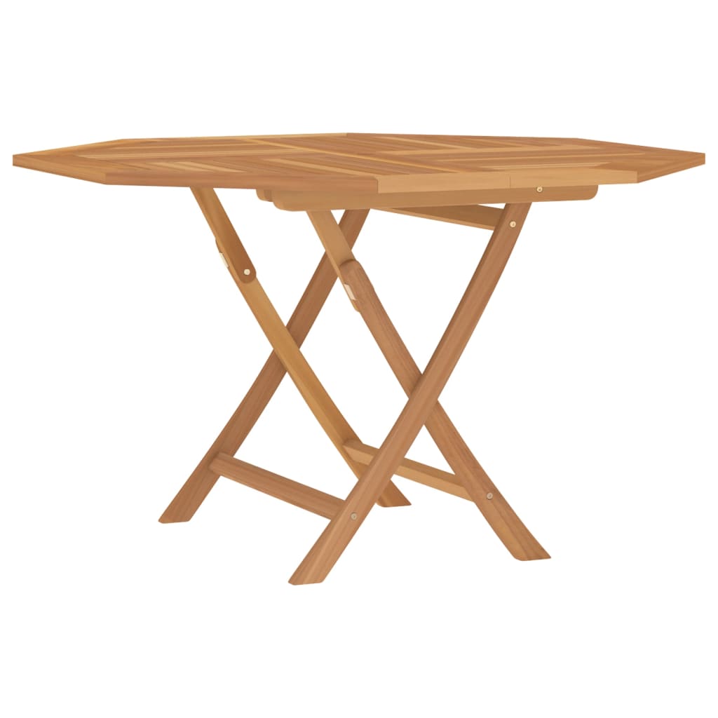 Hopfällbart Trädgårdsbord 110X110X75 Cm Massiv Teak