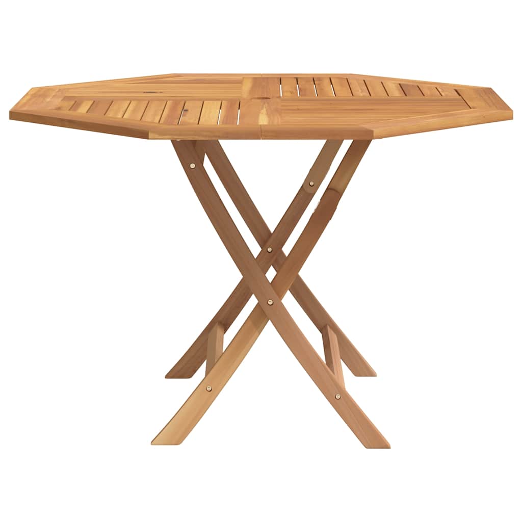 Hopfällbart Trädgårdsbord 110X110X75 Cm Massiv Teak