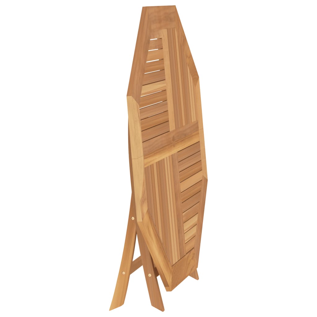 Hopfällbart Trädgårdsbord 110X110X75 Cm Massiv Teak