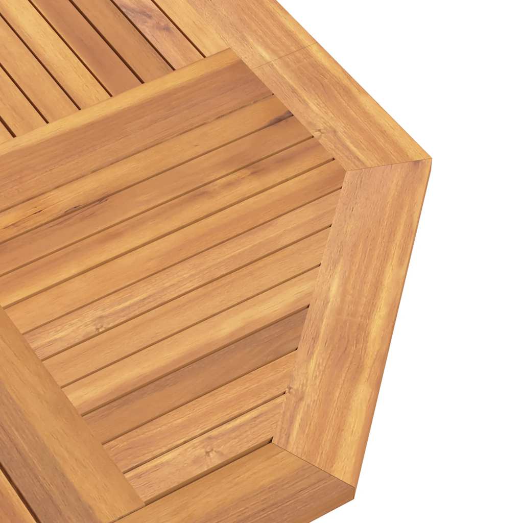 Hopfällbart Trädgårdsbord 110X110X75 Cm Massiv Teak
