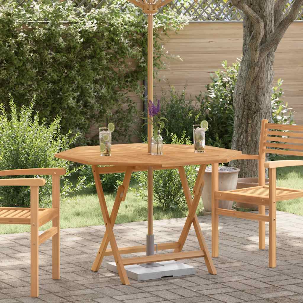 Hopfällbart Trädgårdsbord 110X110X75 Cm Massiv Teak