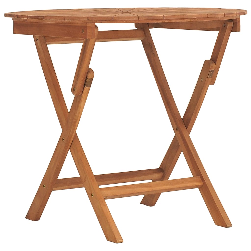 Hopfällbart Trädgårdsbord Massiv Teak