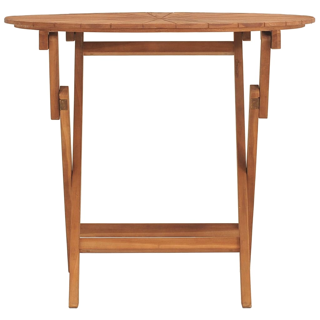 Hopfällbart Trädgårdsbord Massiv Teak
