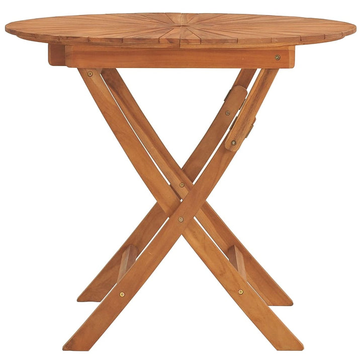 Hopfällbart Trädgårdsbord Massiv Teak