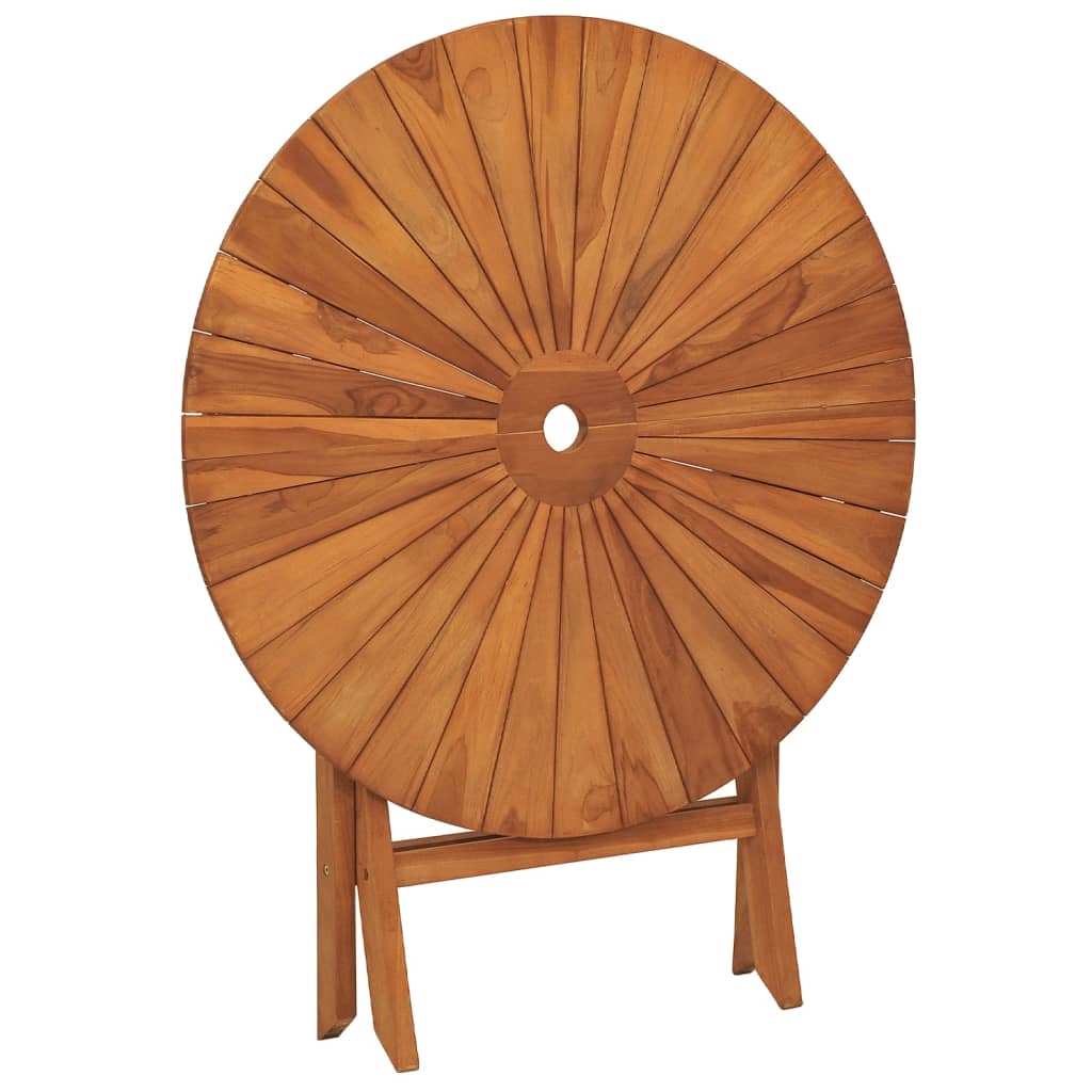 Hopfällbart Trädgårdsbord Massiv Teak
