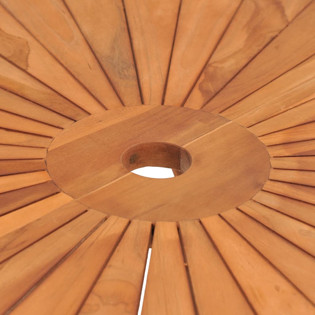 Hopfällbart Trädgårdsbord Massiv Teak