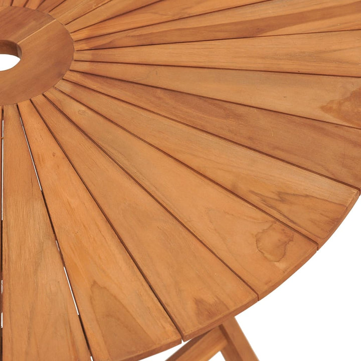 Hopfällbart Trädgårdsbord Massiv Teak