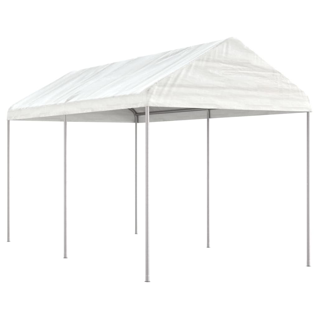 Paviljong Med Tak Vit 8,92X2,28X2,69 M Polyeten