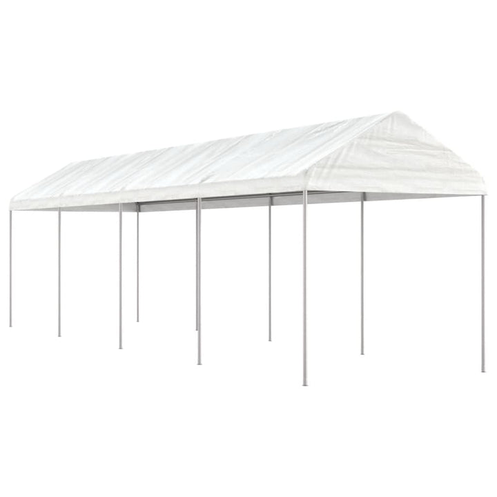 Paviljong Med Tak Vit 8,92X2,28X2,69 M Polyeten