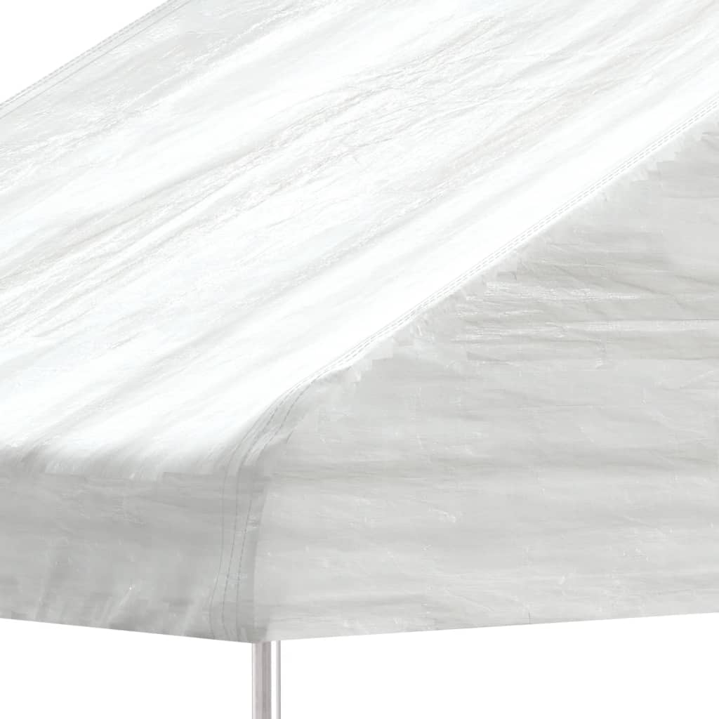 Paviljong Med Tak Vit 8,92X2,28X2,69 M Polyeten