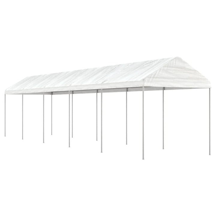 Paviljong Med Tak Vit 8,92X2,28X2,69 M Polyeten