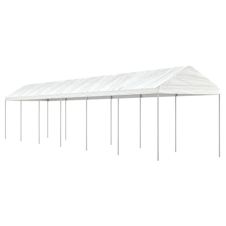 Paviljong Med Tak Vit 8,92X2,28X2,69 M Polyeten