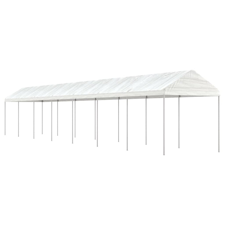 Paviljong Med Tak Vit 8,92X2,28X2,69 M Polyeten