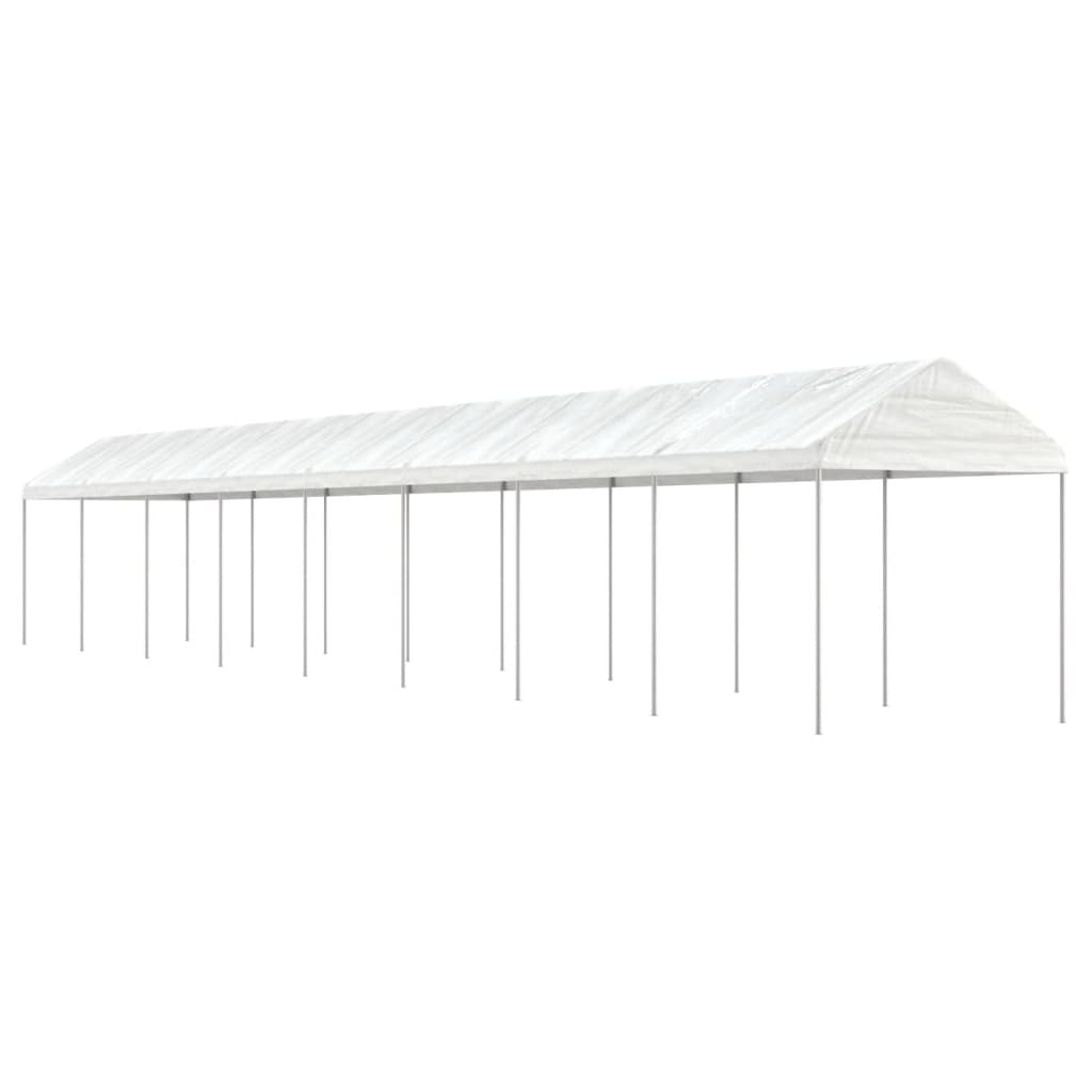 Paviljong Med Tak Vit 8,92X2,28X2,69 M Polyeten