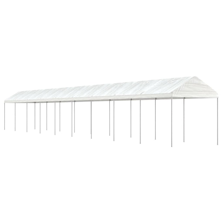 Paviljong Med Tak Vit 8,92X2,28X2,69 M Polyeten