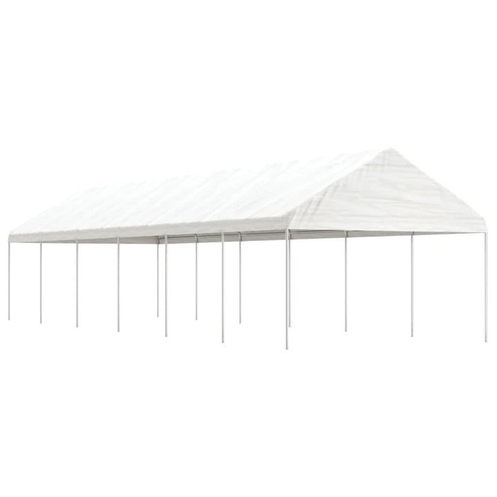 Paviljong Med Tak Vit 13,38X4,08X3,22 M Polyeten