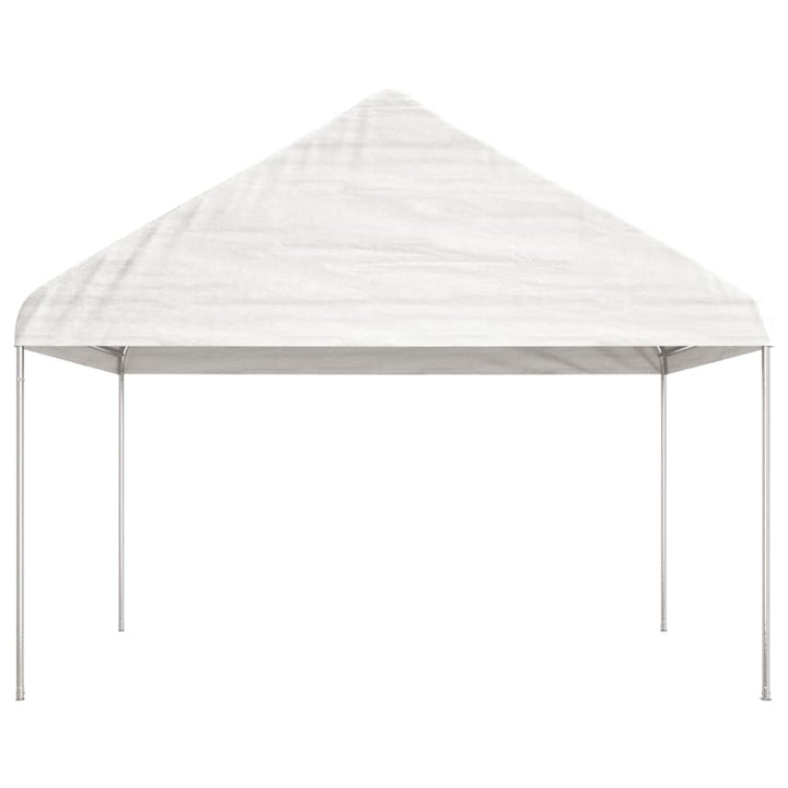 Paviljong Med Tak Vit 13,38X4,08X3,22 M Polyeten