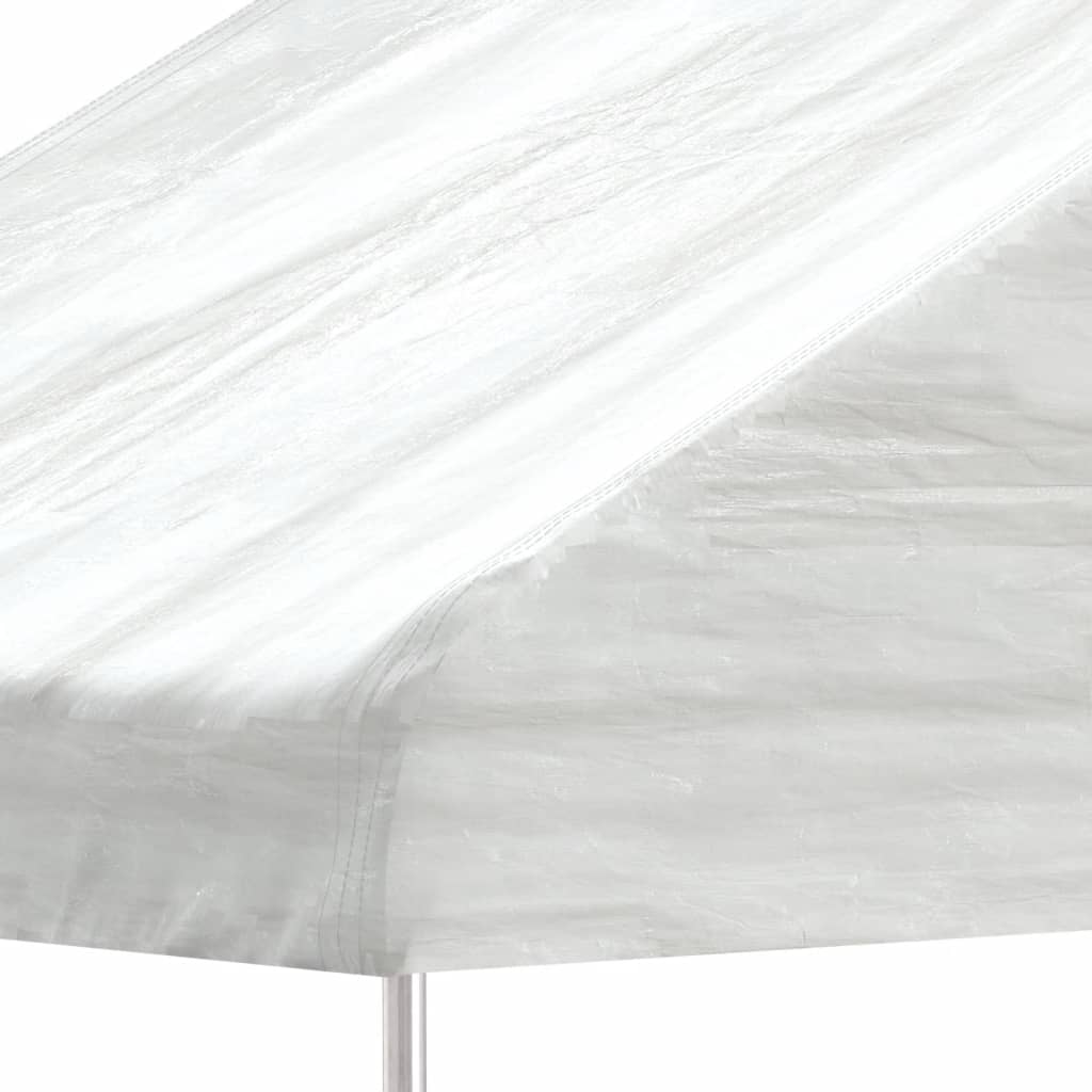 Paviljong Med Tak Vit 13,38X4,08X3,22 M Polyeten
