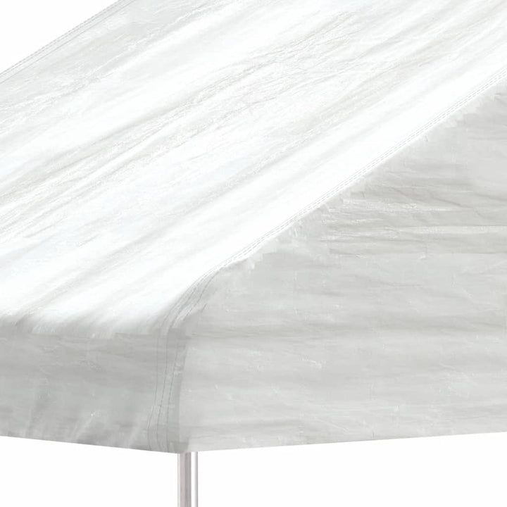 Paviljong Med Tak Vit 13,38X4,08X3,22 M Polyeten