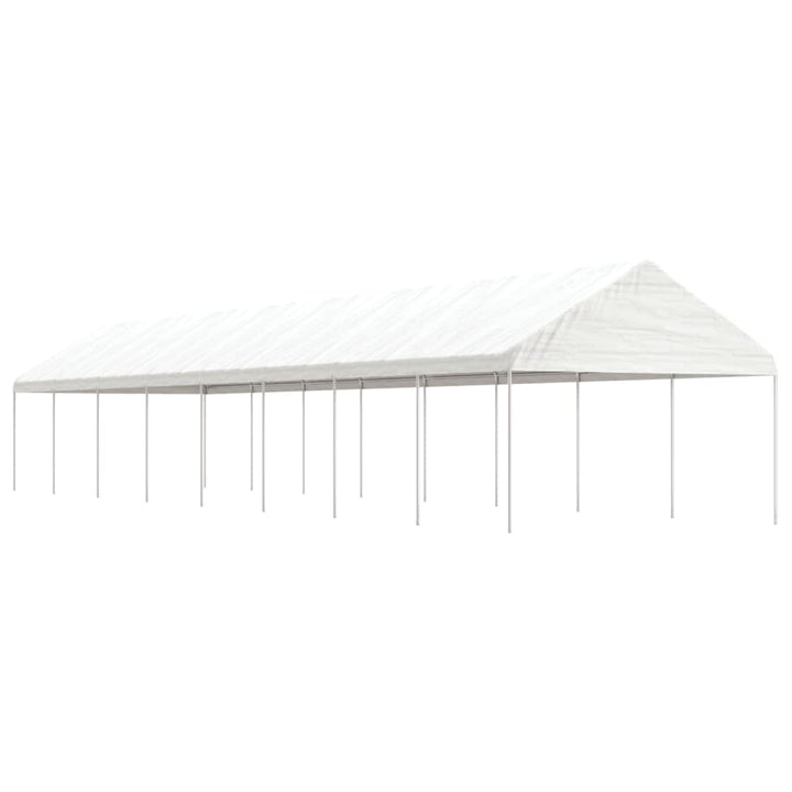 Paviljong Med Tak Vit 13,38X4,08X3,22 M Polyeten