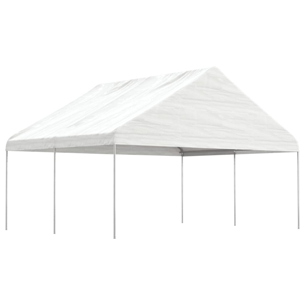 Paviljong Med Tak Vit 17,84X5,88X3,75 M Polyeten