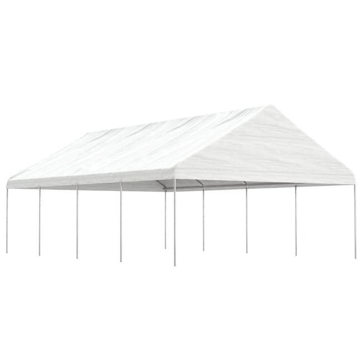 Paviljong Med Tak Vit 17,84X5,88X3,75 M Polyeten