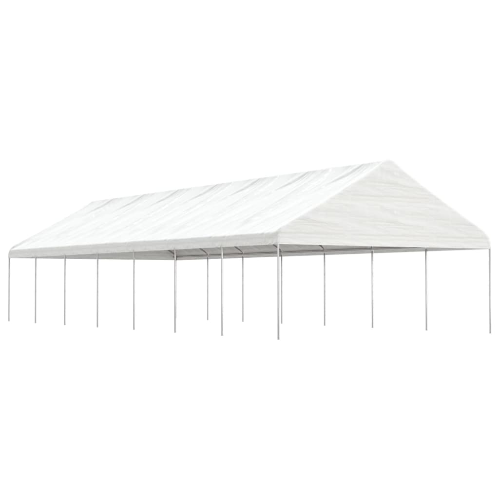 Paviljong Med Tak Vit 17,84X5,88X3,75 M Polyeten