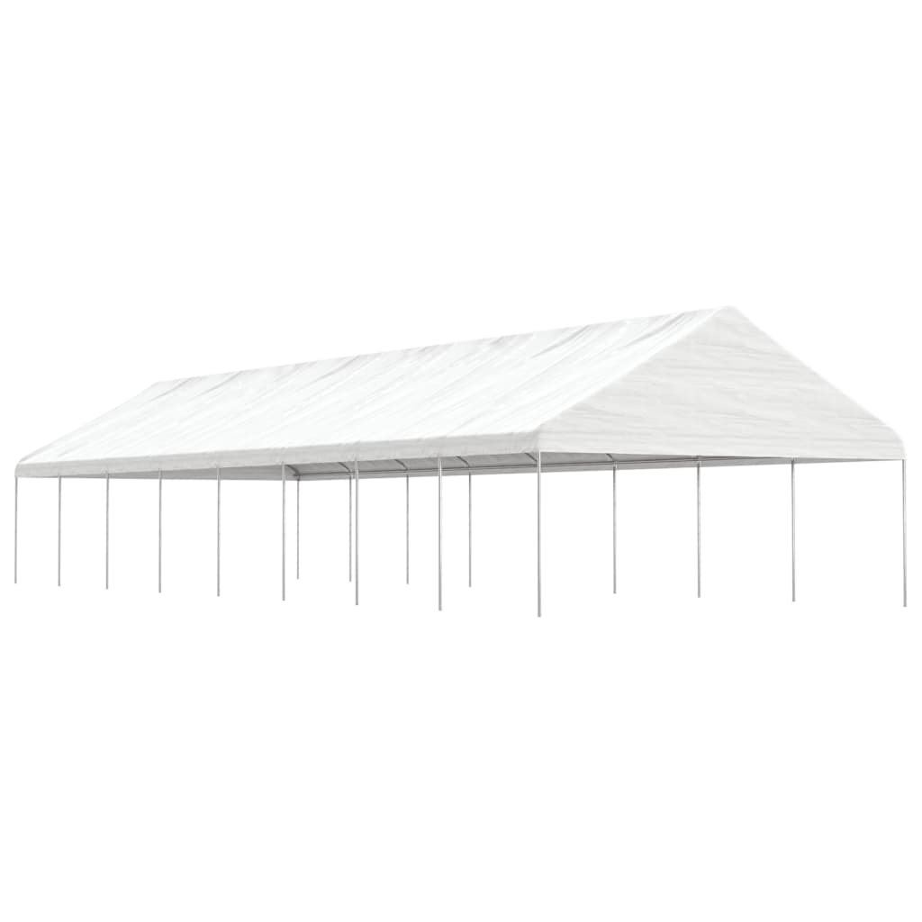 Paviljong Med Tak Vit 17,84X5,88X3,75 M Polyeten