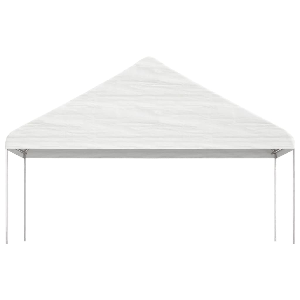 Paviljong Med Tak Vit 17,84X5,88X3,75 M Polyeten