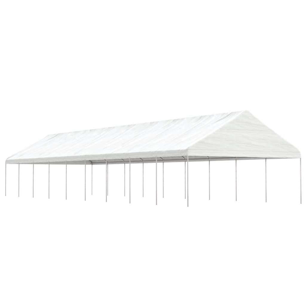 Paviljong Med Tak Vit 17,84X5,88X3,75 M Polyeten