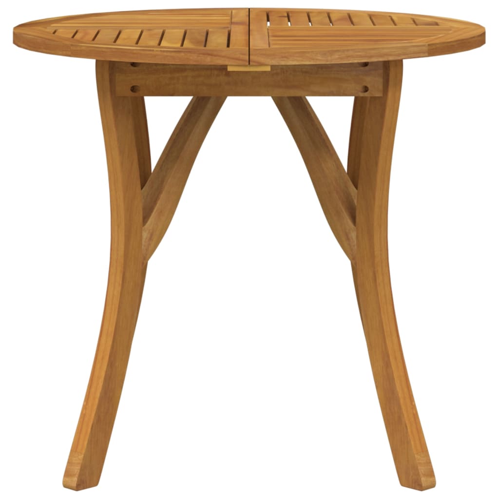 Trädgårdsbord Ø 85 Cm Massivt Akaciaträ