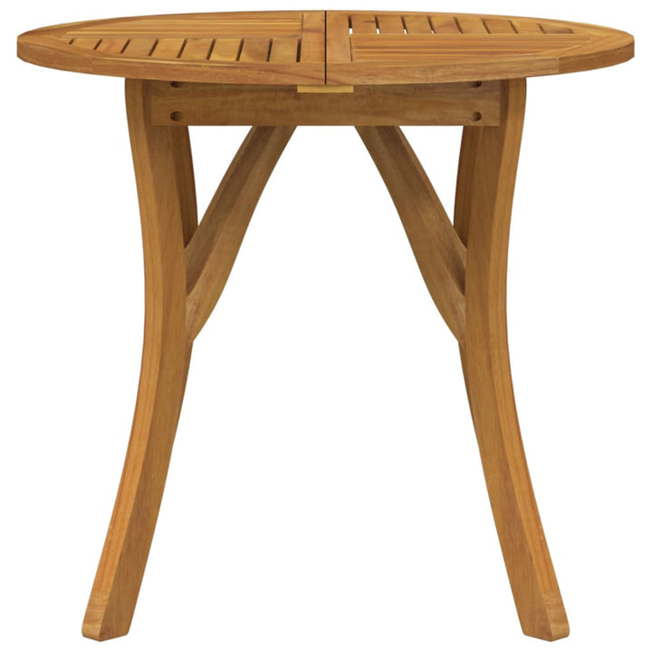 Trädgårdsbord Ø 85 Cm Massivt Akaciaträ