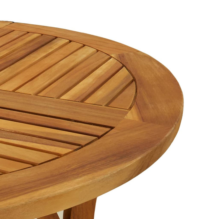 Trädgårdsbord Ø 85 Cm Massivt Akaciaträ