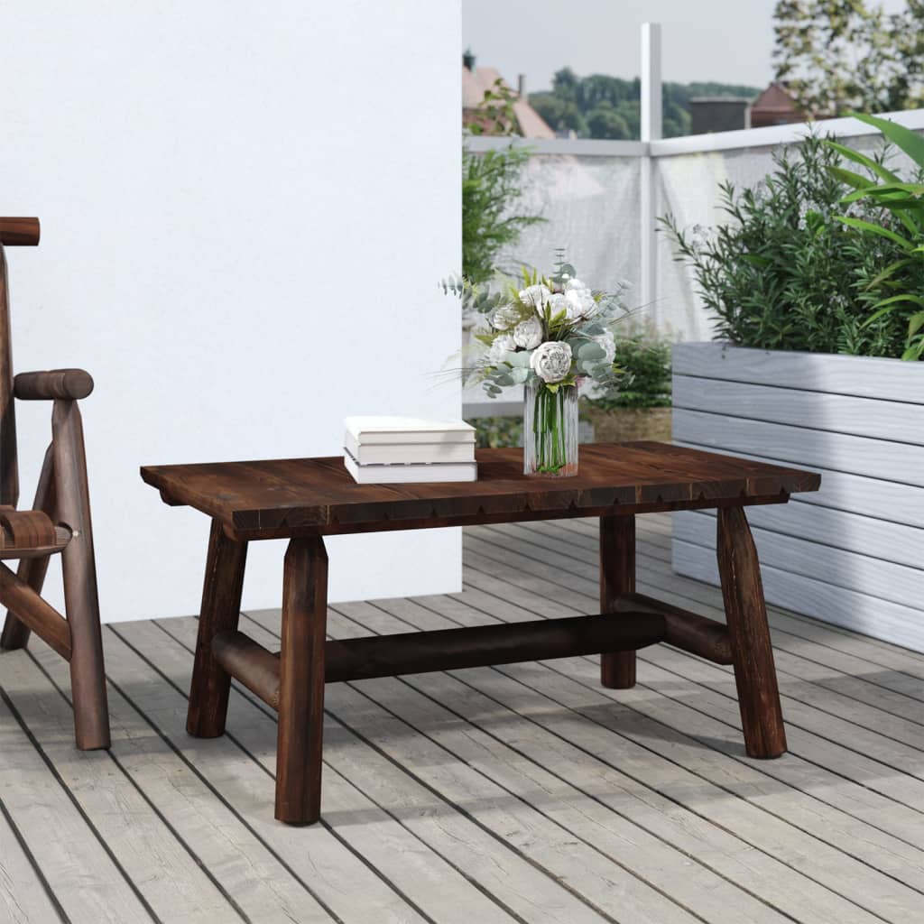Trädgårds 2-Sits 119X85X98 Cm Massivt Granträ