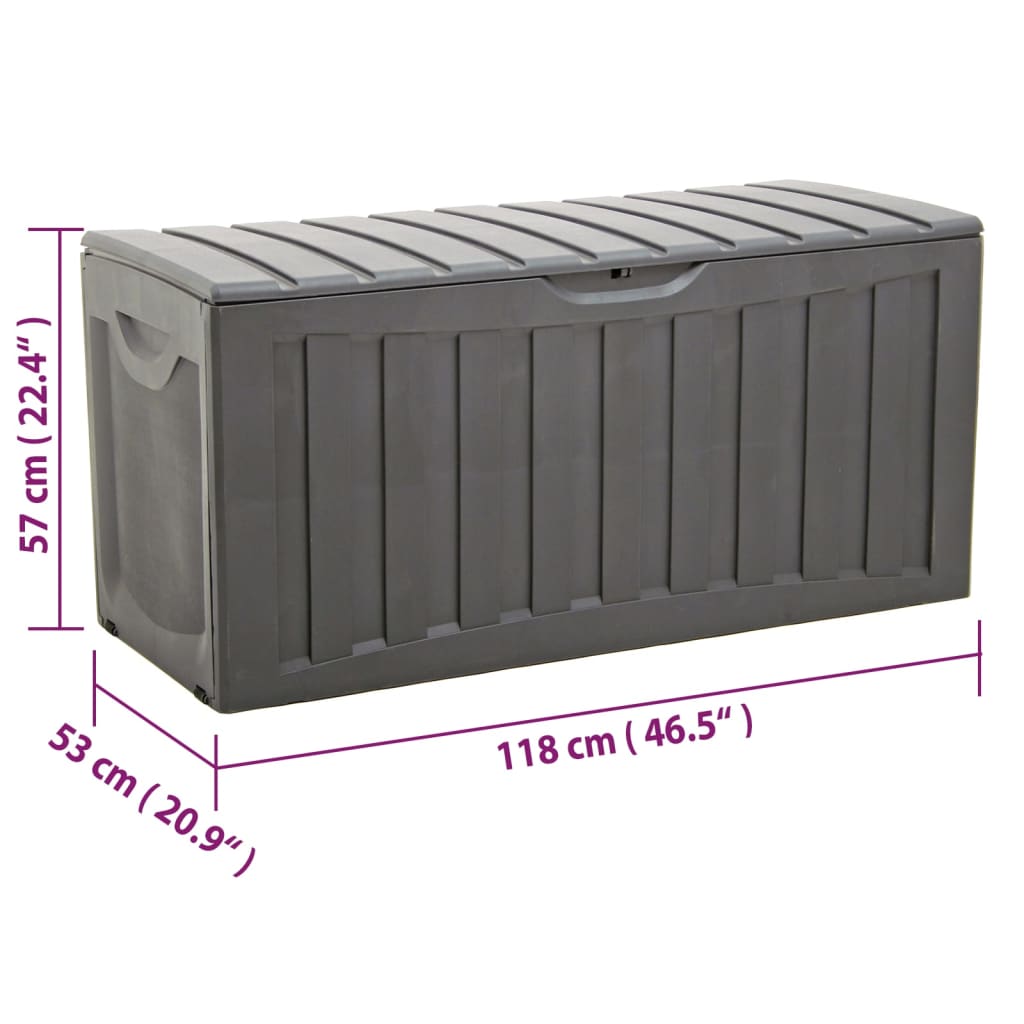 Dynbox Svart 118X53X57 Cm Polypropen