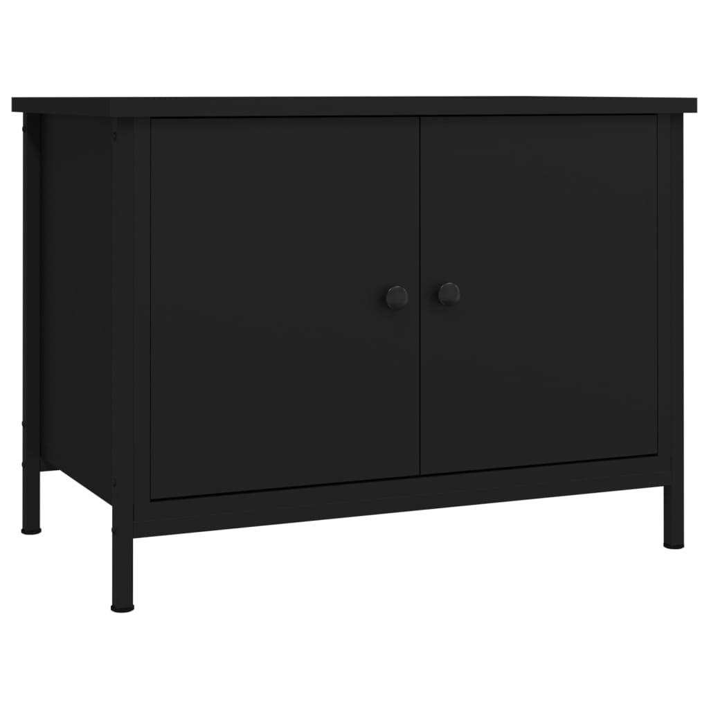Tv-Bänk Med Dörrar 60X35X45 Cm Konstruerat Trä