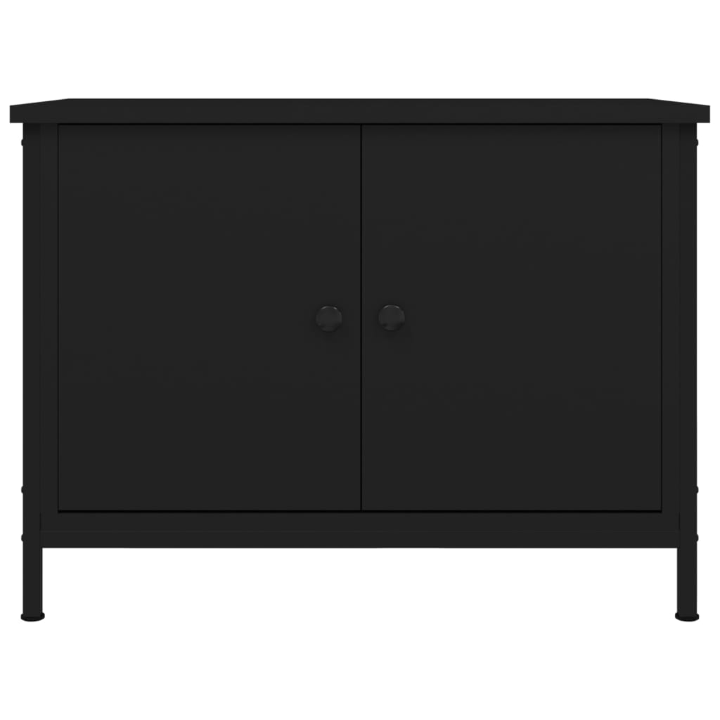Tv-Bänk Med Dörrar 60X35X45 Cm Konstruerat Trä